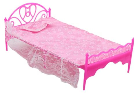 Mode Puppenbett DIY Vorgeben Spielzeug Dekor Kinder Geschenk Miniatur