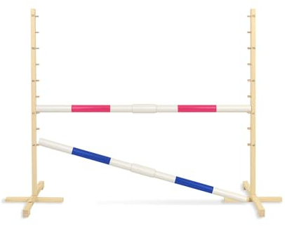 Hobby Horse 160cm Sprung-Hürde mit Zwei 50mm Balken - Pink
