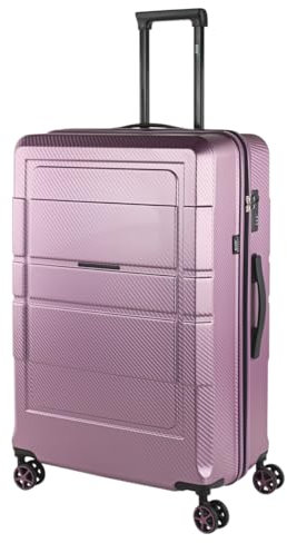JASLEN - Valigia Grande Rigida Viaggio Rigide. Trolley Grande con 4 RuoteDoppie Girevoli. Materiale ABS Valigia Rigida Grande Resistente e Leggero TSA, Viola