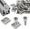 SWTYExt 60 Pezzi Dado Scorrevole Set 30 Pezzi Dadi Ad Angolo Quadrato M6 e 30 Pezzi Bulloni per Binari A T Standard Europeo Dadi T 30 Serie Blocco Dado Dadi per Maschere Strumento Lavorazione Legno