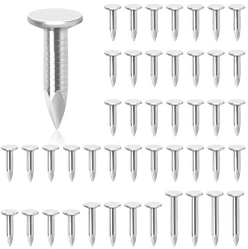 GLARKS 300Pcs 3/4inch Steel Zinc Plated Countersunk Head Roofing Felt Nails for Securing Shed Roofs, Roofing Felt Slate Boards, Wood Shed Tiles
