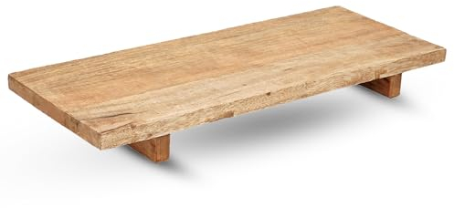 Large Wooden Display Decorative Tray | Coffee Table Centrepiece | Home Decor & Organizer | Perfume & Jewellery Organiser