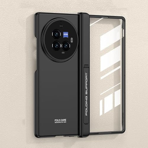 ZORSOME Custodia magnetica con cerniera per Vivo X Fold 3 Pro, ultra sottile, lussuosa placcatura, custodia protettiva integrale integrale con cerniera magnetica, protezione schermo integrata,