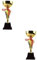SWAYVES Vincitore Competizione Trofeo Torneo Coppa Cerimonia Sportiva Feste Bomboniere Partrofeo Oggetti Di Scena Premi Premi Festa D'Onore Coppa Ricompensa/2Pcs/14 * 36Cm