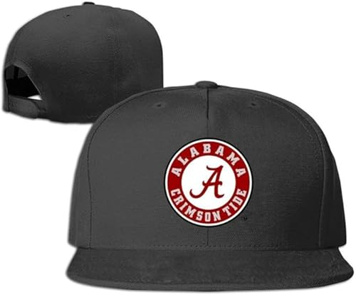 Alabama Crimson Tide Hiking Custom Unisex Adjustable Baseball Snapback Hip Hop Cap Hat Black Black