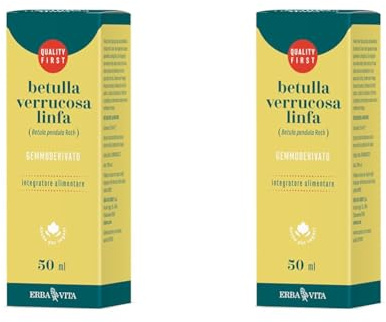 ERBA VITA Gemmoderivato Betulla Verruca Linfa, Caratteristico Betulla, Goccie, 50 Millilitri, Stabilizzante: glicerolo (vegetale); alcol, acqua, Betulla (Betula pendula Roth) linfa 3%