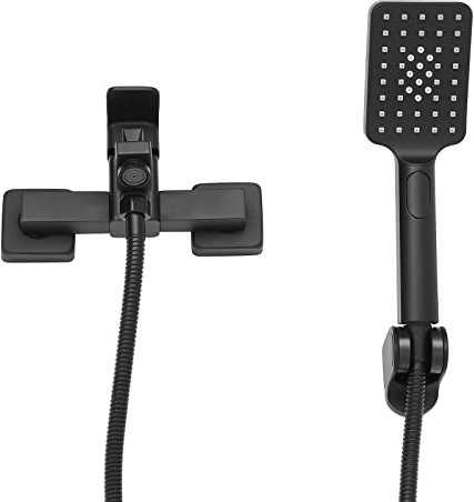 TaNeHaKi Robinet de baignoire mural - Robinet de baignoire moderne avec douchette et 3 types de jet - Mitigeur monocommande pour salle de bain