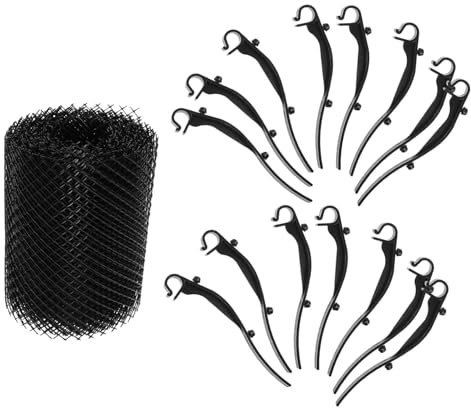 Angoily Eaves Protector Gutter Guards Mesh Gutter Covers 16cm Wide 6m Mesh Screen Gutter Leaf Guard