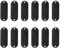 QUARKZMAN 12 placas de grabado de aluminio, placas de grabado de metal, ovaladas, con 2 agujeros, para manualidades, número de mascota, color negro