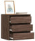 WKIEQACO Schränke & Aufbewahrung, Kommode, Eckkommode, Eckkommode, Braun Eiche, 60 x 41 x 58 cm, Holzwerkstoff