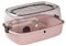 Gralara Hamster Cage House Openable Top, Transparent, Roue de Course, Petit Animal Cage Hamster Habitat pour Souris Guinée Pigs Hedgehog, Rose