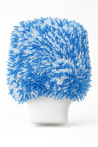 Kemes Guante de lavado de coche de microfibra premium para el cuidado profesional del coche, extremadamente absorbente, de microfibra antiarañazos y suave, guante de limpieza de microfibra ultrasuave
