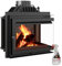 KRATKI Chimenea simple – Chimenea esquinera de 8 kW con acristalamiento lateral, bisagra de puerta izquierda/derecha, estufa de leña, clase energética A, 70,1 x 60 x 36 cm, limpiador de chimenea