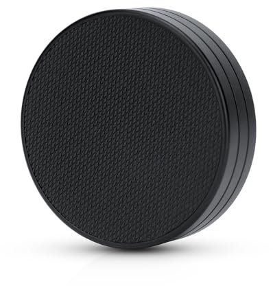 JJC Metal Lens Cap Compatible with Leica Q3 43, Q3, Q2, Q, Q-P Camera, Embossed PU Leather Texture & Fits Original & JJC Square Lens Hood (Black)