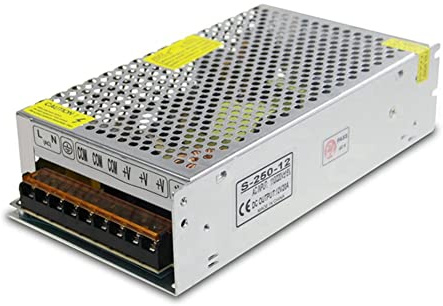 Nihcora Trasformatore di Alimentazione DC 12V 20A 240W Interruttore AC 110V / 220V un DC 12V 20Amp Convertitore Adattatore LED(20A)