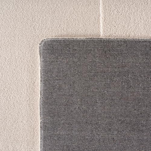 KADIMA DESIGN Moderner Teppich Nordisches Design Pflegeleicht Zeitlos Waschbar Creme 200x290 cm Esszimmer Wohnzimmer Fußbodenheizung geeignet Schadstoffgeprüft Gekettelt Flur Oeko-TEX | LAVAREDO