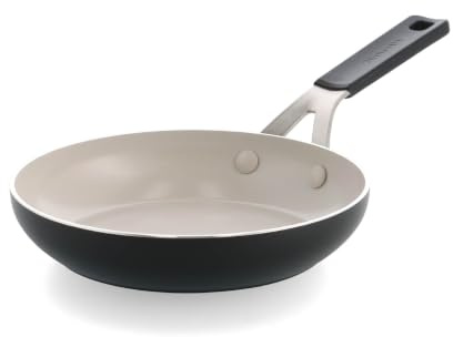KitchenAid Aluminium Bratpfanne 20 Cm, Keramik-Antihaftbeschichtung Ohne PFAS, Induktion, Backofenfest Bis 160 °C, Schwarz