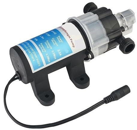 Pompa booster a membrana autoadescante automatica 24V Pompa per il trucco dell'acqua a basso rumore per caldaia sospesa di riscaldamento per barca per camper
