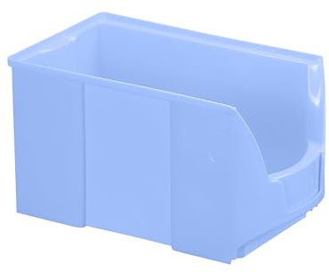 kaiserkraft | FUTURA-Sichtlagerkasten aus Polyethylen | LxBxH 360 x 208 x 201 mm | VE 8 Stk | blau