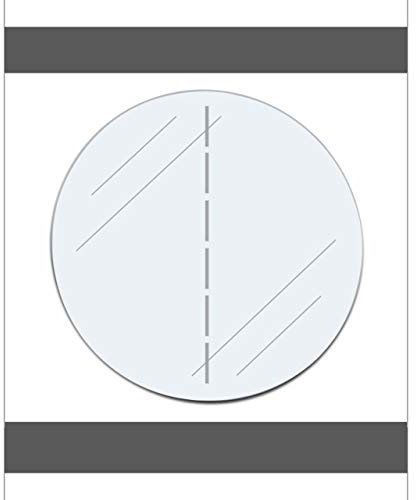 Verschlussetiketten transparent mit Blackmark | Durchmesser, Perforation und Menge wählbar/Ø 25 mm, längs perforiert, 500 Stück