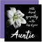 Stuff4 Trauerkarten mit Aufschrift With Deepest Sympathy On The Loss Of Your Auntie, Trauerkarten für Erwachsene, 145 mm x 145 mm, Beileidskarte mit Blumenmotiv