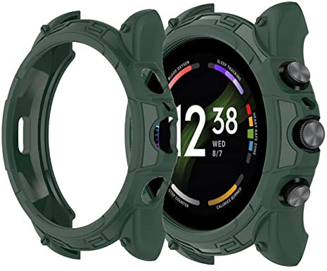 Compatible for Fossil Gen 6 44mm Case, onetuo Silicone Protective Case Cover Bumper Compatible with Fossil Men's Gen 6 44mm Smartwatch (Green)