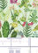 Lister Cartwright Tropical Plants Design Pale Greenout Roller Blinds Windows Blind Easy Fit Child Safety Included Made to Measure(Pale Green, 60 cm Width x 140 cm Drop)
