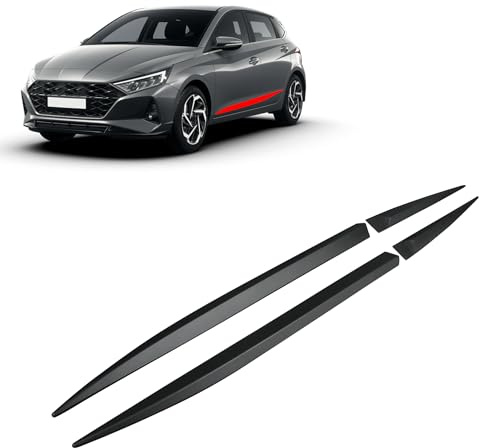 CHROMEMASTER | Schutzleisten für Autotüren Kompatibel mit Hyundai i20 5 Türen Hatchback ab Bj. 2020 | Kunststoff Dekorative Seitenleisten schützen Lack und Fahrzeugtüren vor Kratzer und Beschädigung