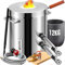 VEVOR Four de Fusion à Gaz 12kg 1482℃ Four à Propane Fonderie 2 Fonction Fusion et Forgeage Kit de Four de Fusion de Métal Creuset en Graphite 2 Brûleurs pour Fondre Or Alu Argent Recyclage Ferrailles