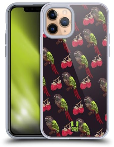 Head Case Designs Cacatúa Pájaros y Frutas Caso Funda de Gel Suave Compatible con Apple iPhone 11 Pro