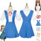 Tjmiaohao Anime Evangelion Asuka Langley Soryu Cosplay Kostüm Outfit Ayanami Rei Uniform Rock Perücke Full Set Halloween Party Karneval Dress Up Anzug für Frauen Mädchen (M)
