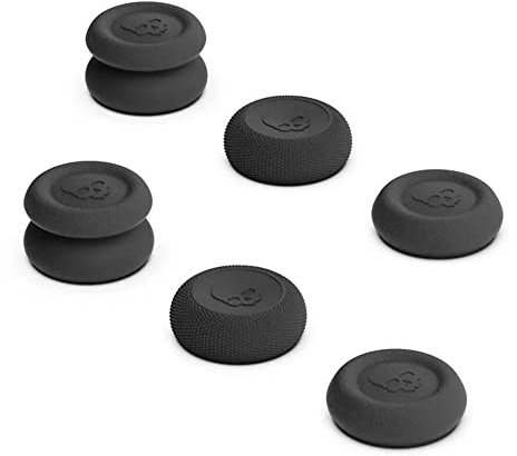 6 piècesPoignée pour Le Pouce de la Manette Capuchon de Manette pour Xbox One Xbox Series X Series S,Cache en Silicone pour Manette de Console de Jeu (Noir)