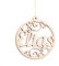 KS Laserart - Personalisierte Weihnachtskugel aus Holz mit Namen - Weihnachtsschmuck Ornament Weihnachtsbaum Dekoration - Geschenk Weihnachten (Motiv 05)