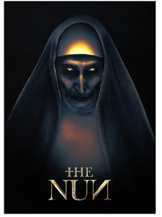 Displate Offiziell Warner Bros Horror MetallPoster Magnetische Befestigung Inklusive Lizenziert Bilder Hochwertiges Poster Posters The Nun 45 cm x 32 cm
