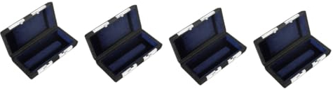 ifundom 4Er-Box Flötenschutzbox querflöte zubehör Flöten-Zubehör Flötenmundstückhalter Etui für Flötenmundstücke Silber- Blasrohr Klarinette Zubehör für Flöten Musikinstrument Flanell