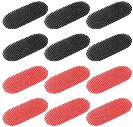 12 Stück Haarfixierungsaufkleber, Aufkleber Für Gebrochene Haare, Haarspangen Für Ponyfrisur, Haartrenner, Haarstylingaufkleber, Haarschneidewerkzeuge, Friseurzubehör (Schwarz, Rot)