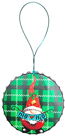 REITINGE Tree Bottle Cap Hanging Ornament Old Man Iron Handicraft Christmas Hanging Pendant With Rope Home Decor