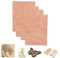 SCULPFUN 4 Stück Sapele Sperrholzplatten, 3mm dick Sperrholzbrett 30cm*20cm unbehandeltes Holz für Bastelarbeiten, Lasergravur und Schneiden