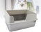 Caja de de Acero Inoxidable para Gatos, 19.6L*13.7W*9.8 H Bandeja de de Metal de Alta Cara para Gatos con Scoop, Caja de de Metal Grande para Gatos