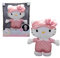 Hello Kitty Peluche Luminoso con Melodia per Nanna, 30 cm, Pigiamino Rosa con Stelle, per Bambini dai 3 Anni - Giochi Preziosi