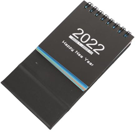 VILLCASE Tischkalender Kalender für Tischnotizkalender Papierkalender Jahresplaner Kalender mit Freien Notizfeldern Modernes Design Robuste Verarbeitung Zufällige Farbe