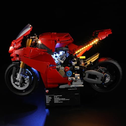 YEABRICKS LED Licht für 42202 TECHNIC Ducati Panigale V4 S Motorrad Bausteine Modell (Bausteine set nicht enthalten)
