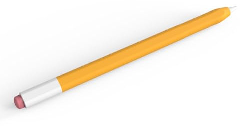 Yuexitech Silicone Pencil Case for Apple Pencil Generation 2/Pro,Ultra Thin Protective Pencil Cover,Silicone Sleeve Apple Pencil Cover Compatible with Magnetic Charging and Double Tap(Orange)