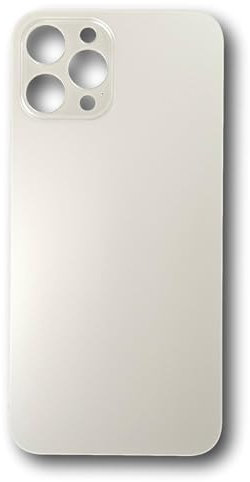 Smartex® Back Cover Glass compatibile with iPhone 12 Pro Max | Rear Housing Replacement (white)