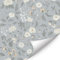 CHDITB Flower Wallpaper Blue,Boho Floral Wallpaper Self Adhesive,Blue Wall Paper Peel And Stick(44x300cm) Blue White Flower Bedroom Room Wall Stickers,Vintage Wall Decor for Bedroom Kitchen Cabinets