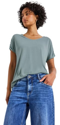 Damen Silk-Look Shirt mit Raffung