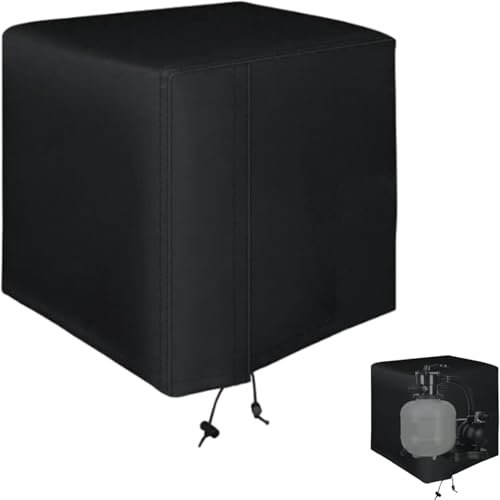 Générique Abri Pompe Piscine, Abri Piscine Hors Sol, Couvercle De Pompe Anti Poussière, 210D Oxford Couverture De Protection Cylindre Filtre À Sable Depiscine, Isoler Bruit Pompepiscine