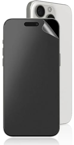 Stejnhge 2pcs Matte Screen Protector for iPhone 15, Anti-Glare Hydrogel Film/Flexible Anti-fingerprint Screen Protector