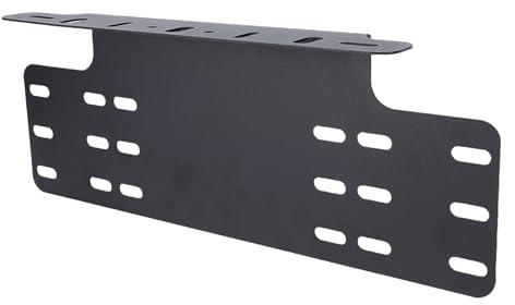 Oreilet Universelle Vordere Nummernschild-Montagehalterung, Robuste Nummernschild-Halterung, LED-Arbeitsscheinwerfer-Lichtleiste, für Pickups, 4x4, Off-Road, die Meisten LKWs