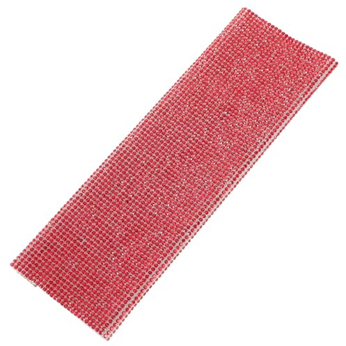 Microphone Protective Red Cover Handheld for Rhinestone Sleeve | Fabric Lining, Sparkling Decorative Finish, Sturdy Fit for Wireless Use and Comfortable Hand Feel